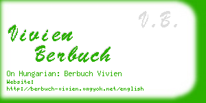 vivien berbuch business card